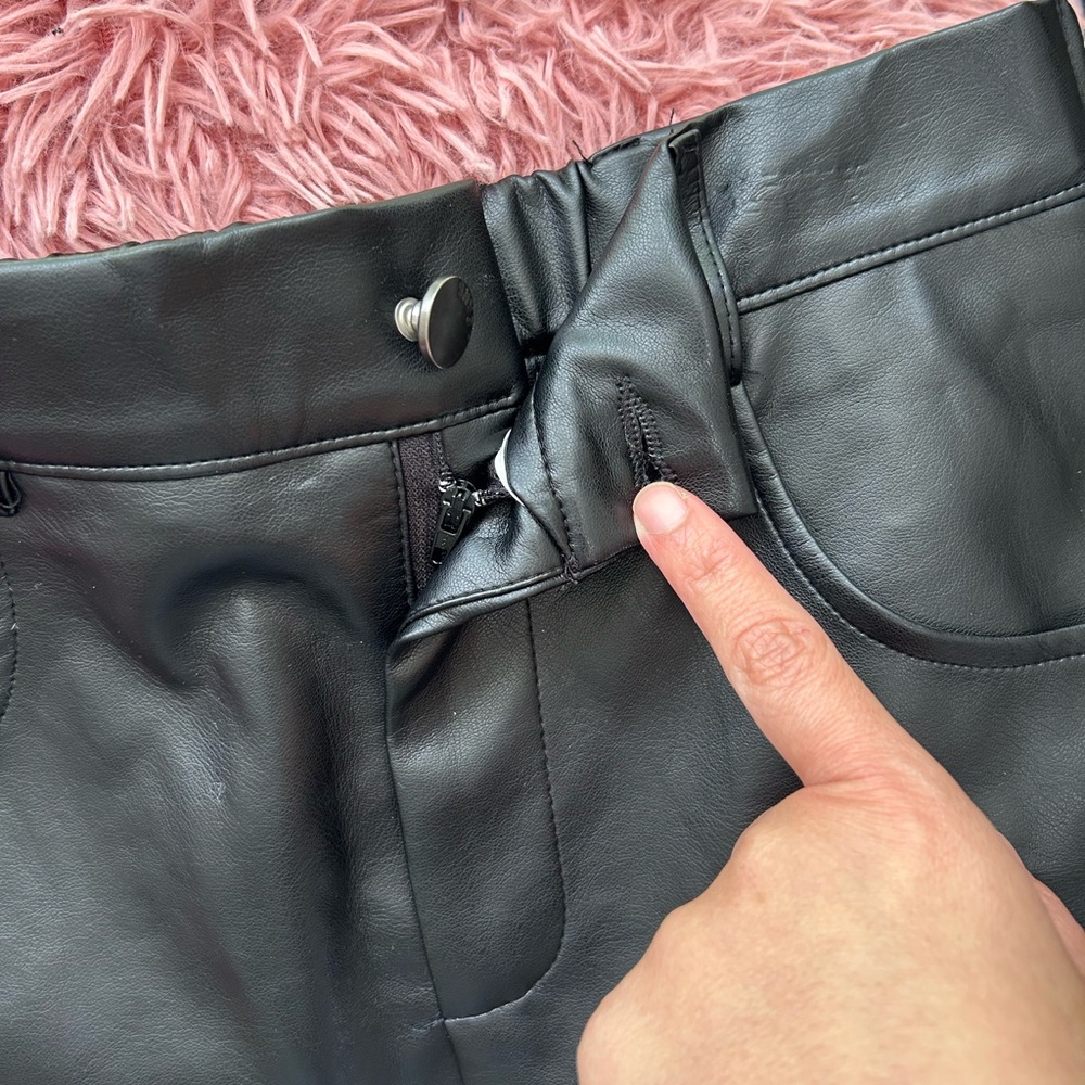 Brown Leather Skirt - Picture 3 of 6
